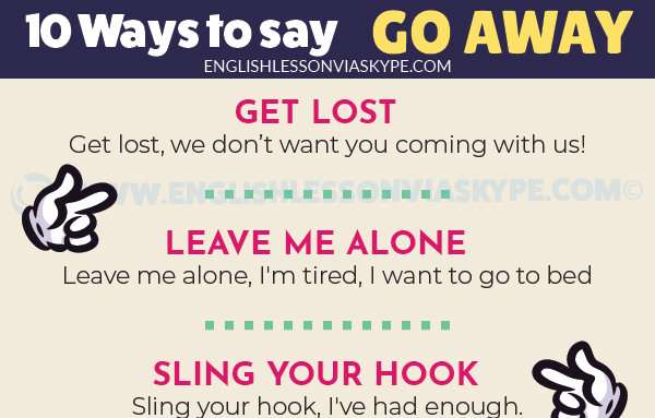 10 Other Ways to Say Go Away in English - Learn English with Harry 👴